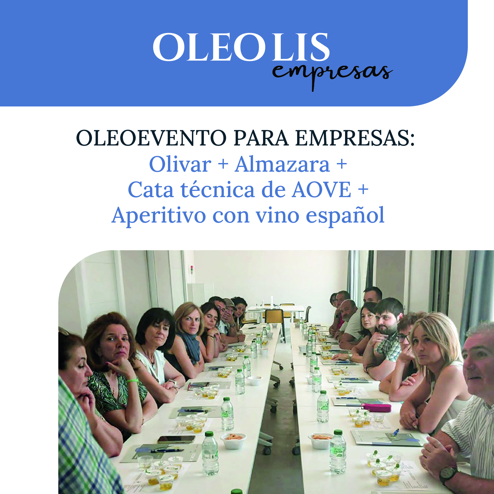 Oleoturismo para eventos de empresas.